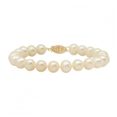 14K 8-8.5MM Freshwater Pearl Bracelet